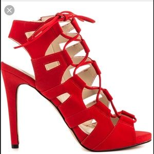Red ALDO Verrasa Lace Up Sandals